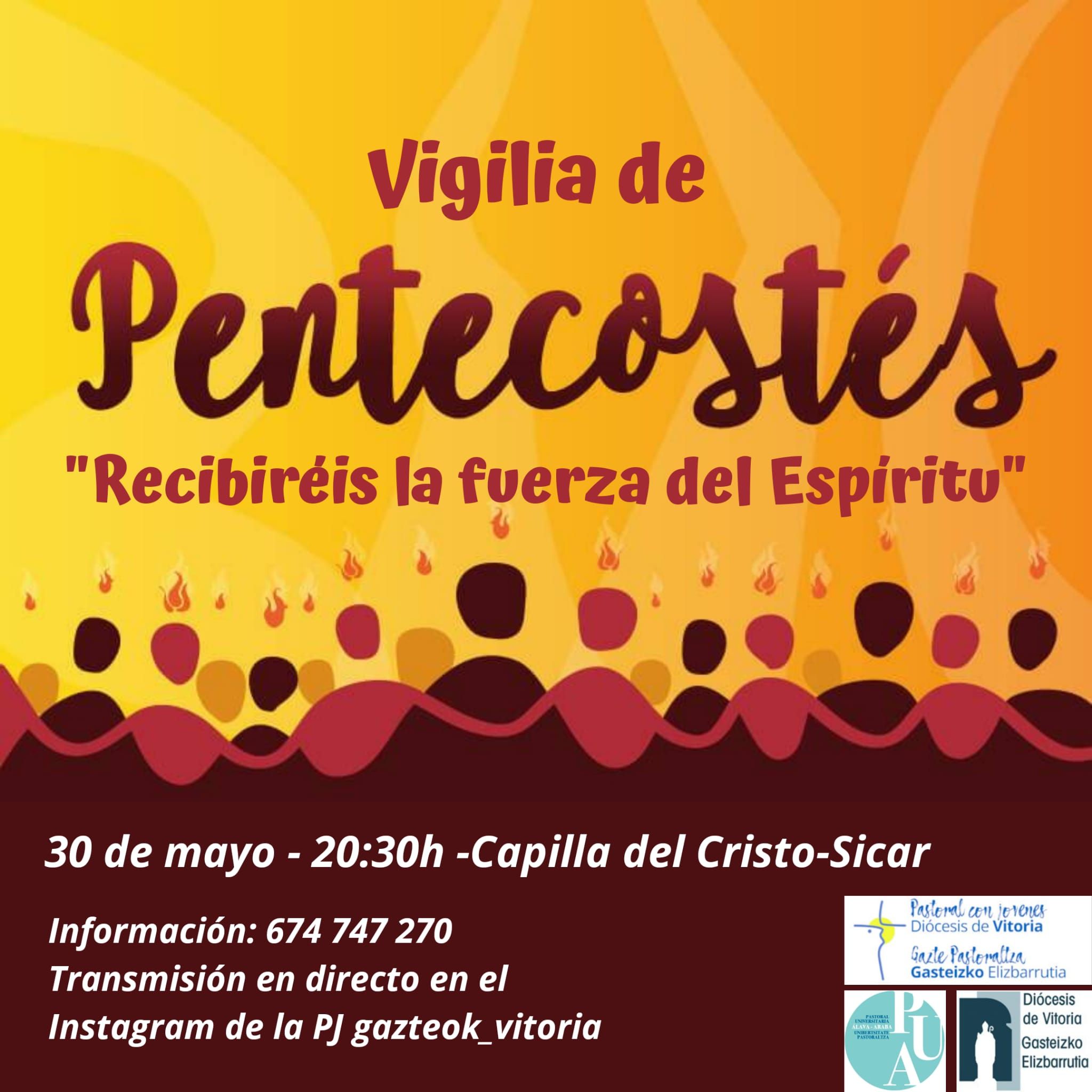 Vigilia juvenil de Pentecostés Diócesis de Vitoria / Gasteizko